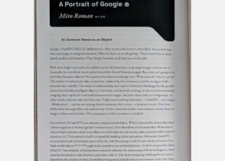 Roman, Architectonic Writing: A Portrait of Google